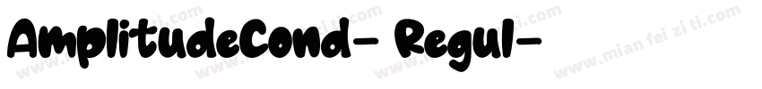 AmplitudeCond- Regul字体转换